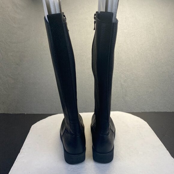 Arche Ln Knee High Black Leather Zip Up Size 39 Womens Outdoor Riding Boots - Picture 11 of 11